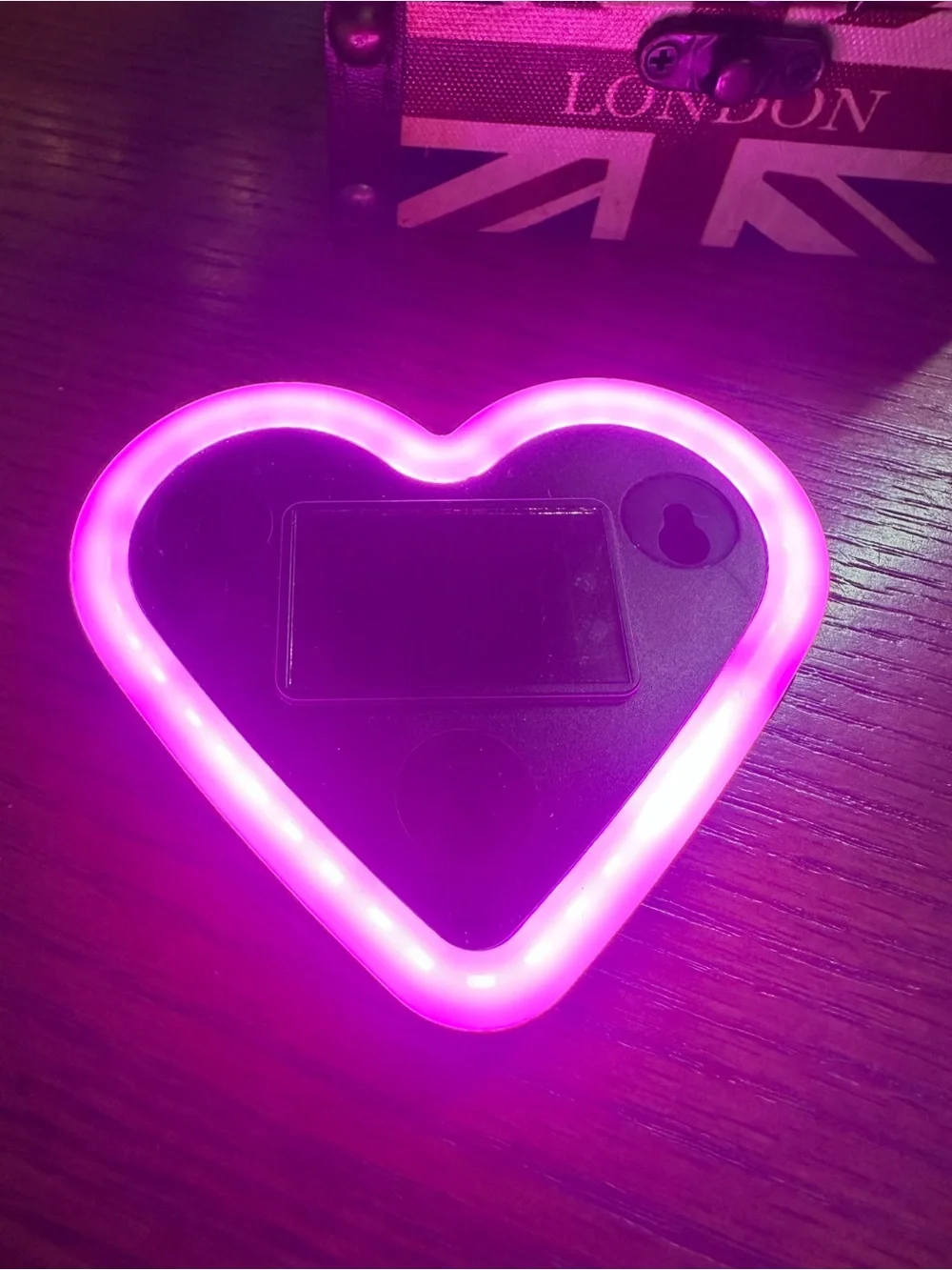 SEAMETAL Heart-Shaped Ambient Light - Pink Blue & Ice Blue Set of Six NEW IN BOX